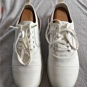 White Leather Men's Shoes